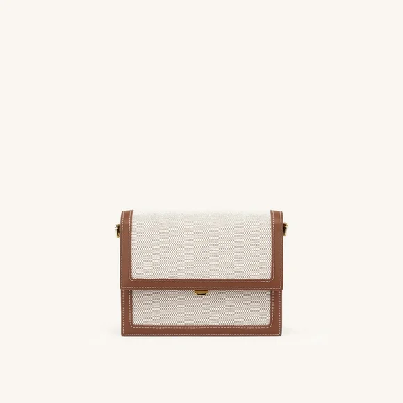 JW PEI Mini Flap Crossbody - Beige Canvas - Picture 3 of 7